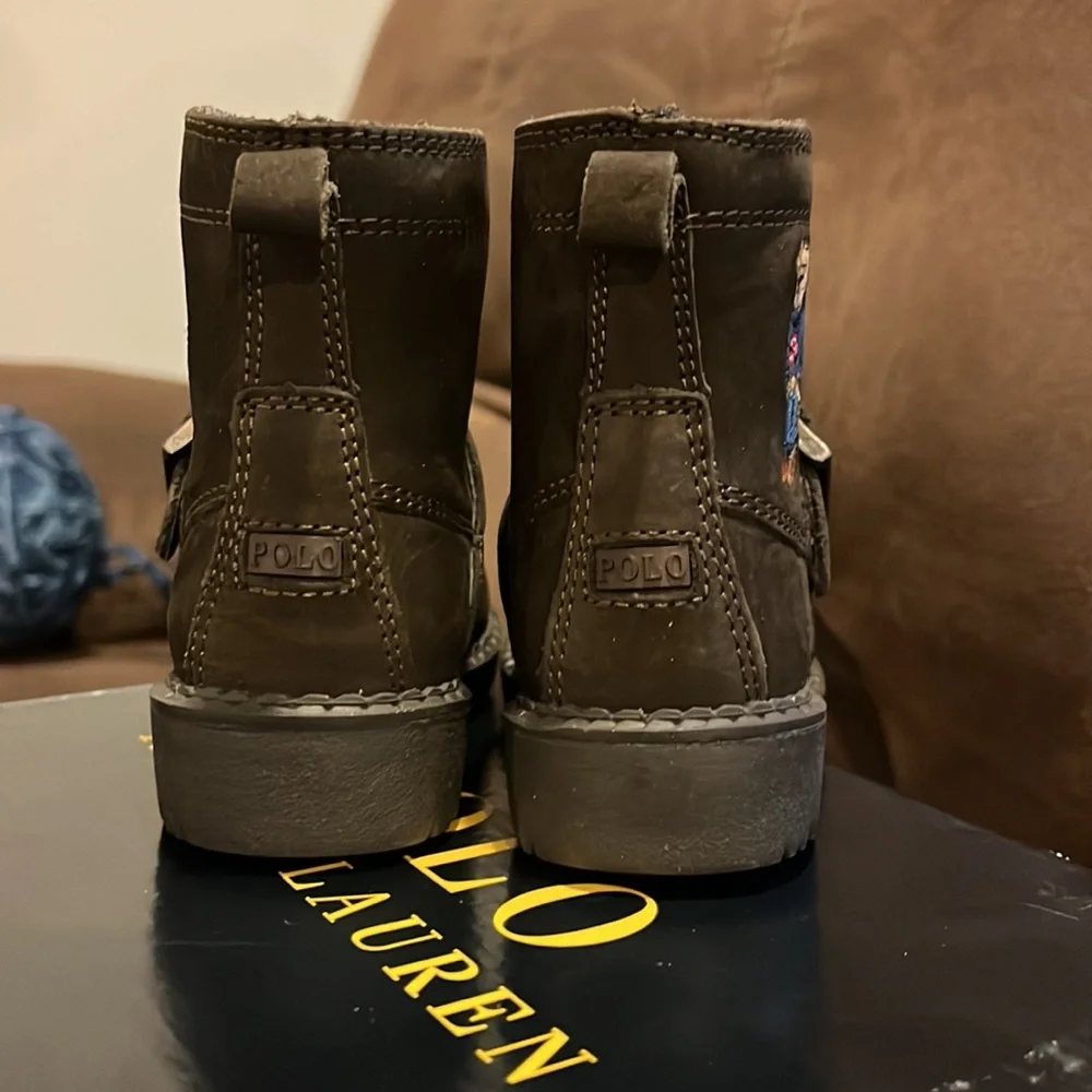 Polo Ralph Lauren Ranger Sweater American Flag Bear Boots Boys Infant Toddler 4